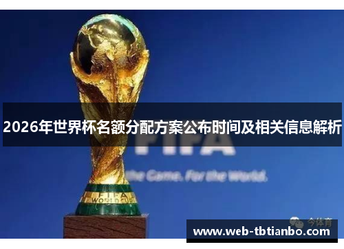 2026年世界杯名额分配方案公布时间及相关信息解析